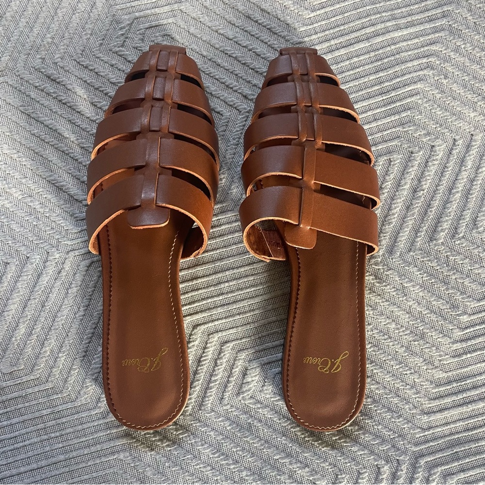J. Crew Leather Mules - New
